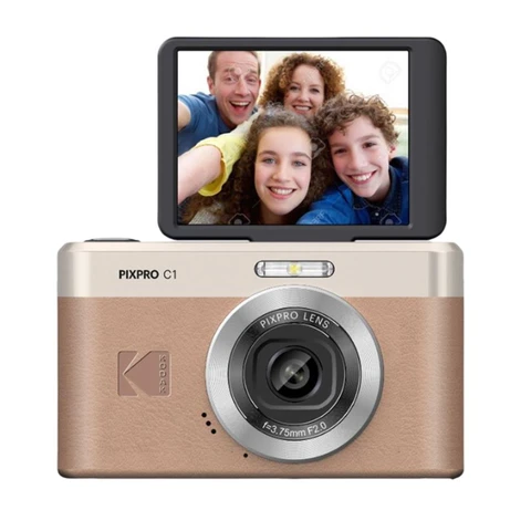 Kodak Appareil photo numérique compact avec écran inclinable à 180 ° - marron