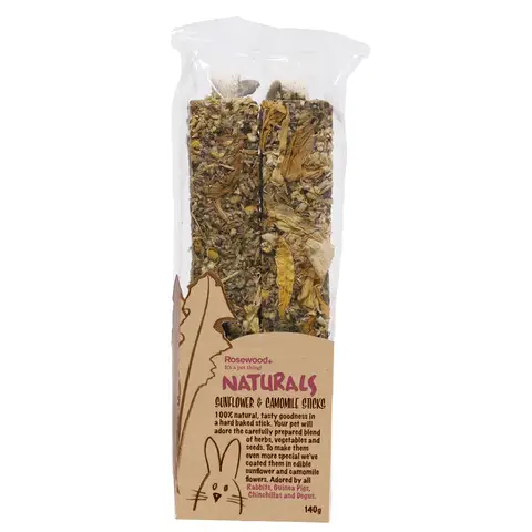 Rosewood Naturals Sunflower & Chamomile Sticks Small Animal Treat, 140g