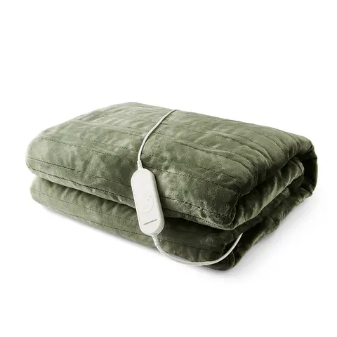 Morphy Richards EverCosy Large Fleece Electric Heated Throw – Green, 610004