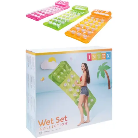 INTEX Pool Aufblasbare Matte Fashion Lounges Sommer Schwimmparty 188 x 71 cm Drei zufällige Farben