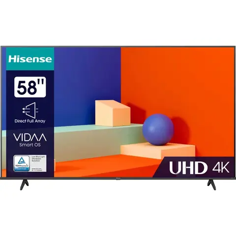 Hisense 58A6K 58" 4K Ultra HD UHD VIDAA Smart TV  Wi-Fi  Black