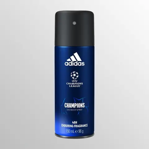 ADIDAS Deodorantspray 150 ml 48 uur Champions League Langhoudende Geur