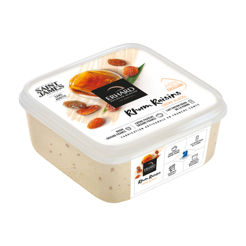 ERHARD Crème glacée Rhum Raisins 450g