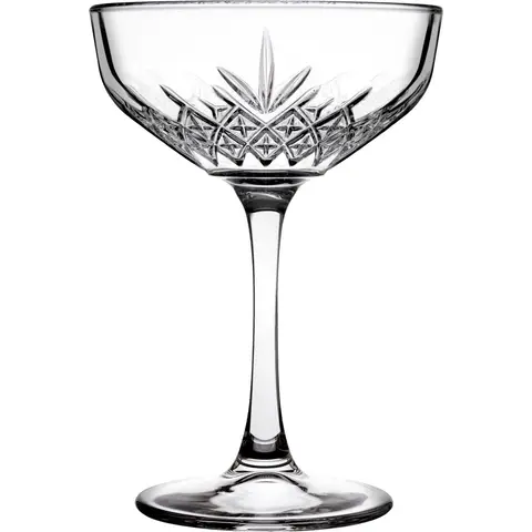 Set van 4 tijdloze champagneglazen Secret de Gourmet - 25,5 cl, transparant