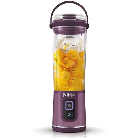 Ninja Blast BC151EUPR Portable Blender/Blender/Smoothie Maker, 530ml Cup, Leak-proof Lid, Powerful Mini Stand Mixer, Wireless & Rechargeable, Crushes Ice & Fruit, Purple,