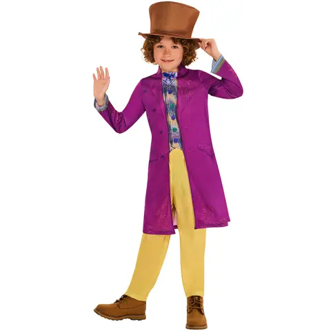 Willy Wonka Childrens Dress Up Costume  5-6 Years