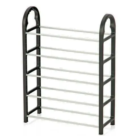 Alpina Étagère à chaussures simple rack à pantoufles 50x20x77cm PP/IR