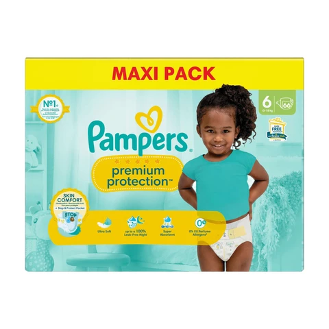PAMPERS Couches Maxi Taille 6 x66
