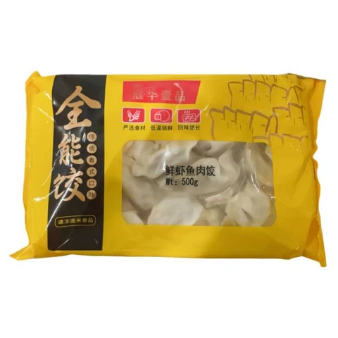 Raviolis aux Crevettes et au Poisson Huamei 500g