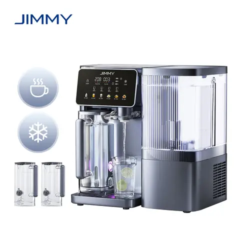 JIMMY R9 Pro Countertop Smart RO Water Purifier, 7-Stage Filtration, UV Sterilization, 5.5L Tank & Dual 1L Pitchers, Instant Hot & Cold, LED Touch Screen
