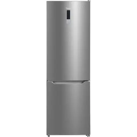 Midea MDRB424FGD02O 60cm Wide 188cm Tall Freestanding 60/40 Fridge Freezer - Total No Frost - 310L - Silver - D Rated