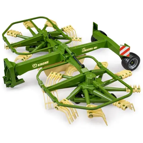bruder 02216 - Krone Schwader - 1:16 Bauernhof Landwirtschaft Anhänger Feldarbeit Wender Kreiselheuer Stroh Heu Ernte-Arbeit Zubehör Traktor Trecker Schlepper