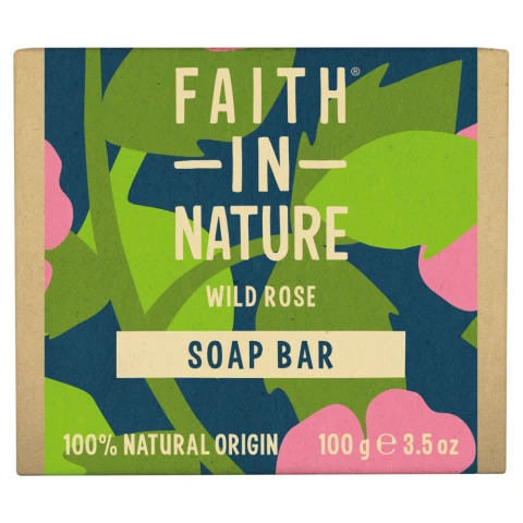 Faith in Nature Hand Made Soap Wild Rose 100g
