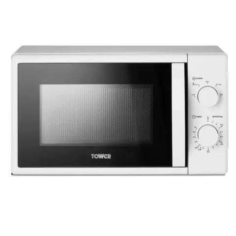 Tower T24034WHT Microwave with 5 Power Levels and 35 Minute Time, 20 Litre Capacity, 700W, White