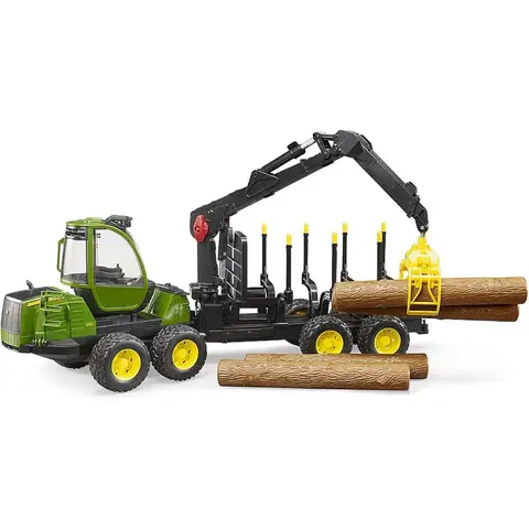 bruder 02133 John Deere 1210E Forwarder Plus Zubehör