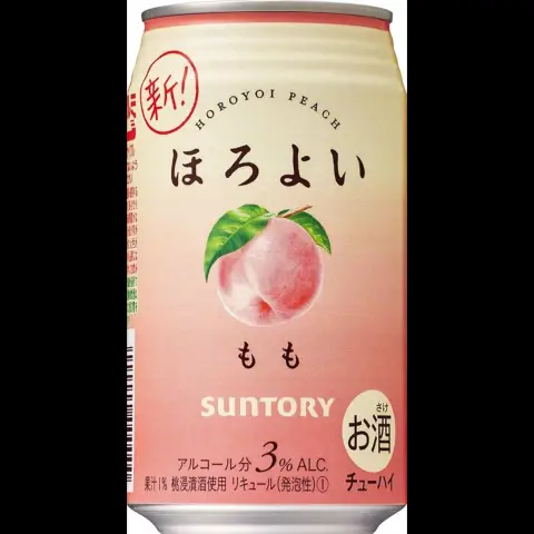Suntory Horoyoi Peach Flavour 3% Alc/Vol 350ml/can  桃子味沙瓦 350ml/罐