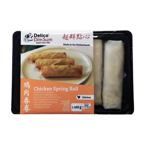 Rouleaux de printemps au poulet et aux dim sum Delico 400g