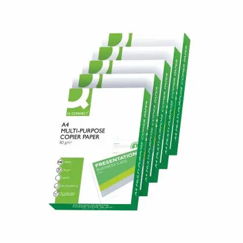 Q-Connect White A4 80gsm Copier Paper (2500 Pack)