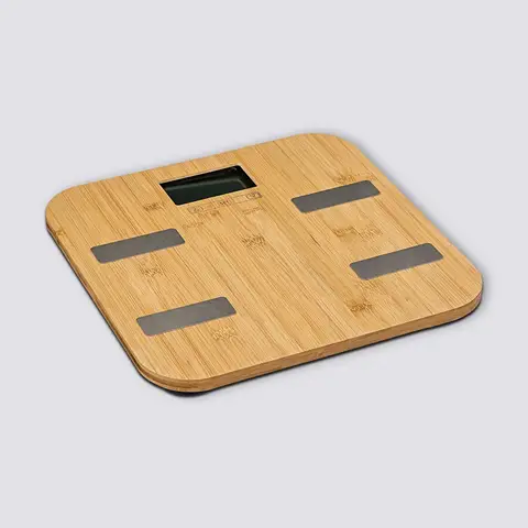 5Five Bamboe Personenweegschaal Digitaal met Lichaamsanalyse