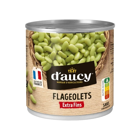 D'AUCY Flageolets extra fins - 265 g
