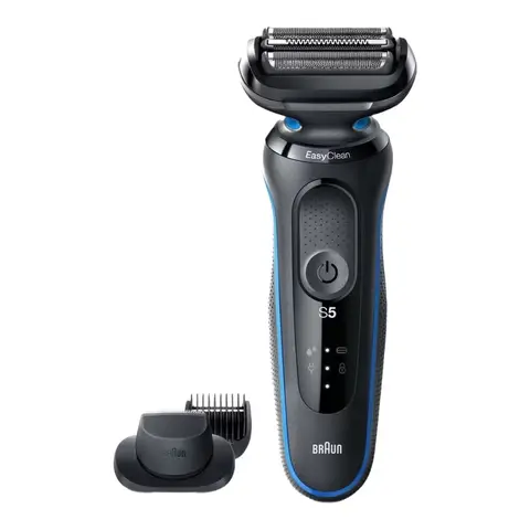 Braun All-In-One Trimmer-Set 5, 10-in-1 Multigroom, Barttrimmer, Nasenhaartrimmer, Haarschneidemaschine für Gesicht, Kopf und Körper, 50 Min. Akku, 14 Längen (3–21 mm), Wasserdicht, MGK5440, Schwarz