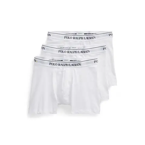 Ralph Lauren Stretch-Cotton Boxer Brief 3-Pack - White