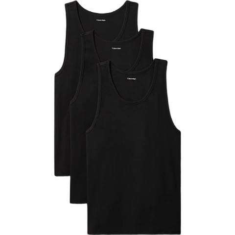 Calvin Klein Lot de 3 débardeurs noir - Taille L
