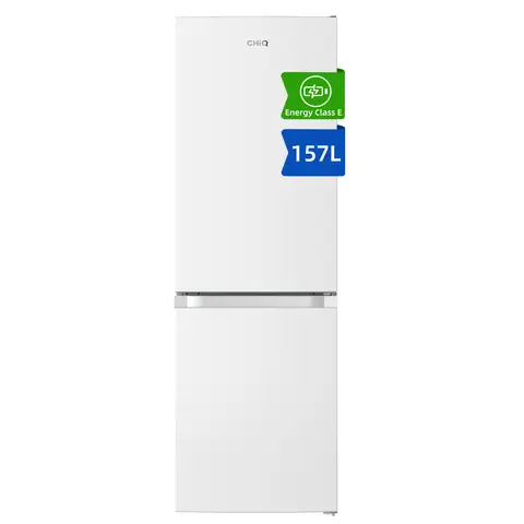 CHiQ JKR157LWE 47cm Wide 144cm Tall 47cm Freestanding Fridge Freezer - Low Frost - 157L - White - E Rated