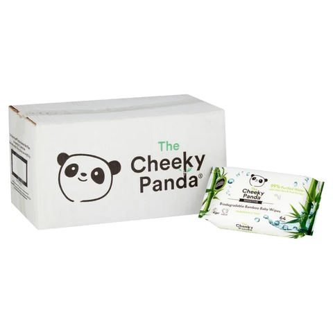 The Cheeky Panda Biodegradable Baby Wipes Multipack 12 x 64 Wipes