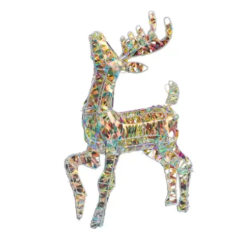 Christmas Workshop Large LED Reindeer Iridecent Effect 75cmt