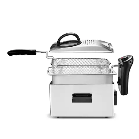 KITCHENCOOK K-FRY Friteuse sans huile 3 L - Niveau semi-pro - Boîtier en acier inoxydable