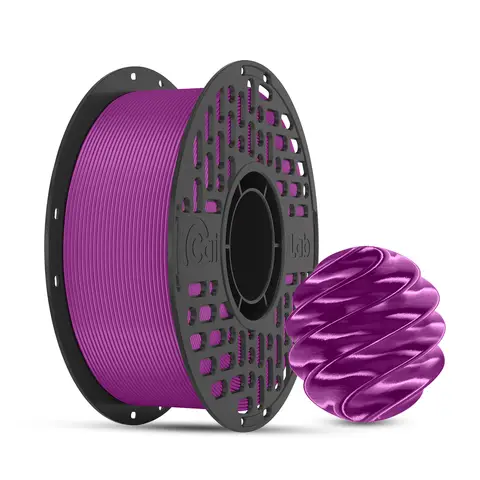 CAILAB PLA Silk 3D Printer Filament, Single Color  - Purple