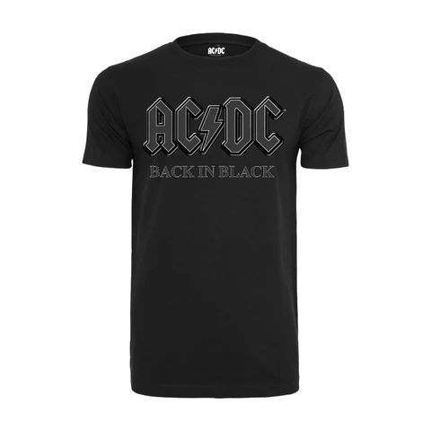 MERCHCODE T-shirt ACDC Back In Black noir - Taille XS