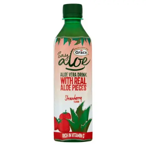 Grace Strawberry Aloe Vera Drink 500Ml