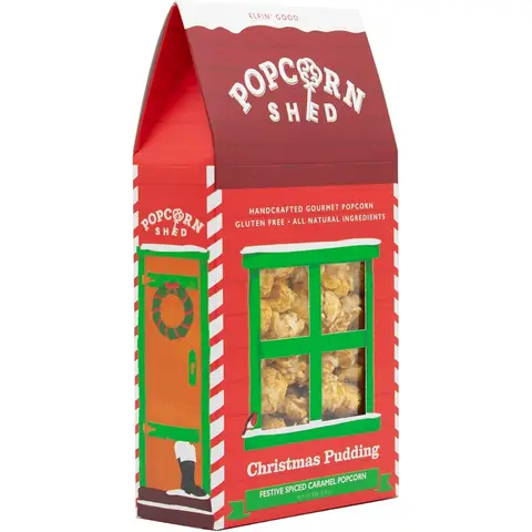Popcorn Shed Christmas Pudding Popcorn Shed 80g