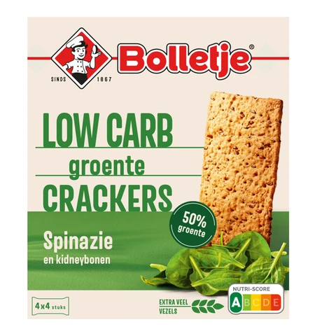 Bolletje Groente Crackers Met Spinazie - 16 pcs