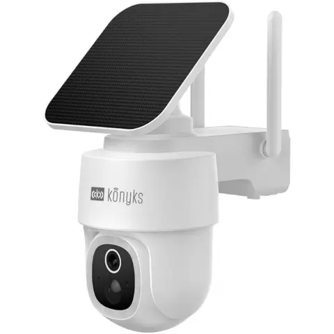 Konyks CAMINI AIR S360 Caméra extérieure motorisée sans fil Wi-Fi avec panneau solaire
