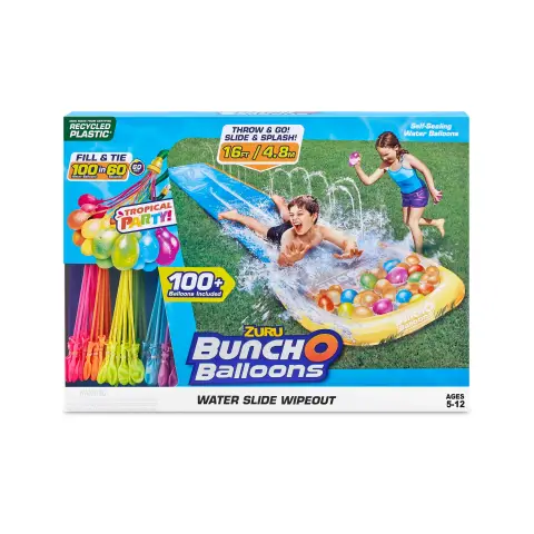 Bunch O Balloons Tropical Party Water Slide Wipeout