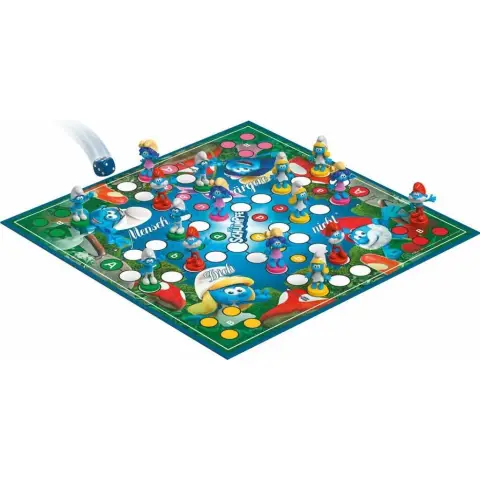 Schmidt Spiele 49455 Mensch ärgere Dich Nicht, Die Schlümpfe, Familienspiel