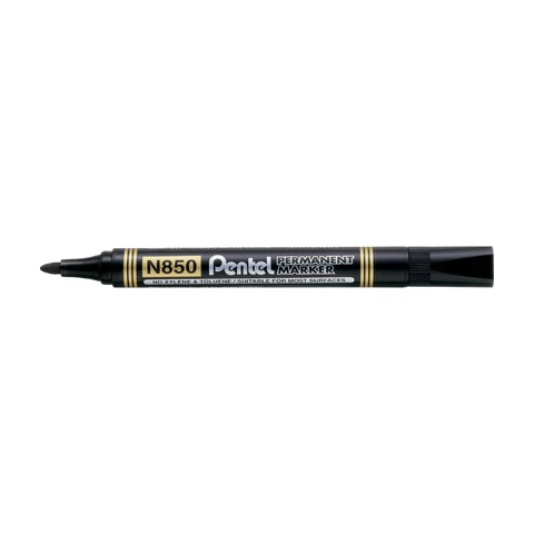 Pentel N850 Permanent Marker Bullet Tip Black Pack of 12