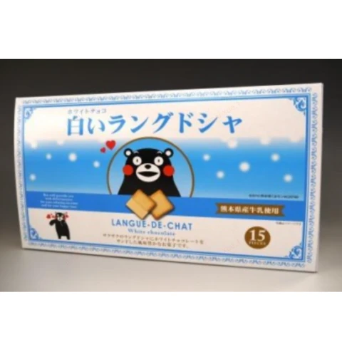 Milk Langue De Chat Cookies 140g/box 熊本熊 牛奶饼乾15入礼盒 140g/盒