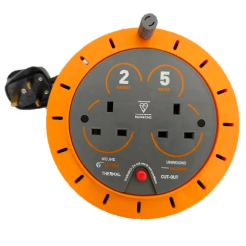 Cable Reel Extension Lead 2 Way 10a