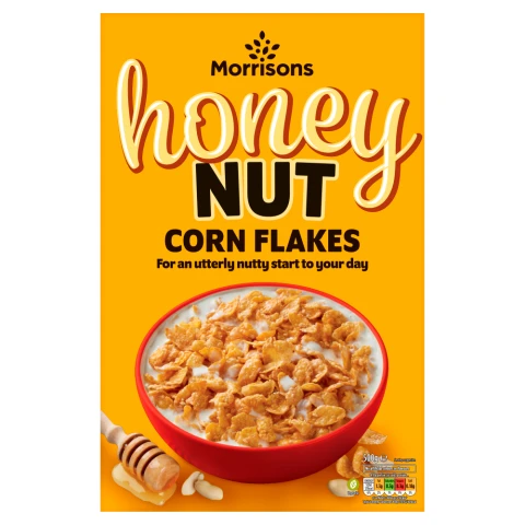 Morrisons Honey Nut Corn Flakes 500G