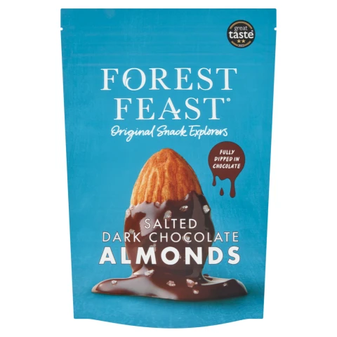 Forest Feast - Salted Dark Chocolate Almonds 120g