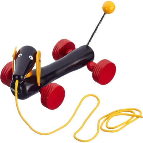 Brio Classic Wooden Dachshund Pull-Along Toy