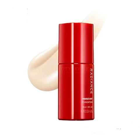 MISSHA Radiance Perfect Fit Foundation SPF 30/PA++ - langanhaltende Make-up-Base, 35 ml, Nr. 21N