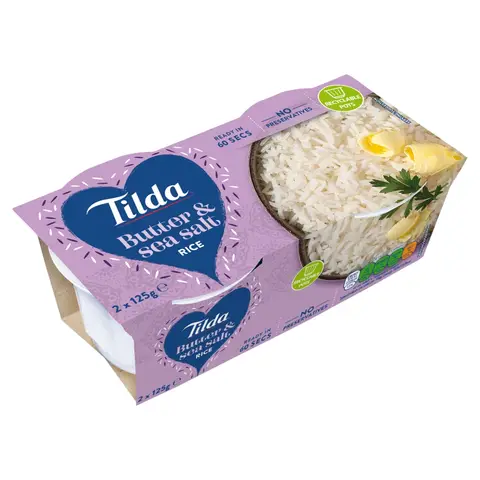 Tilda Pots Butter And Sea Salt Jasmine Rice 250g