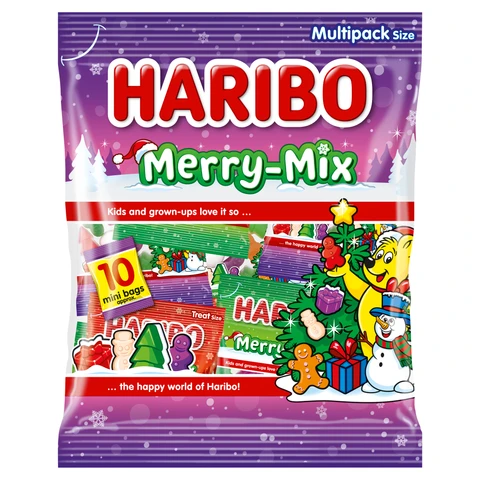 Haribo Merry Mix Christmas Sweets Multipack 10x16g