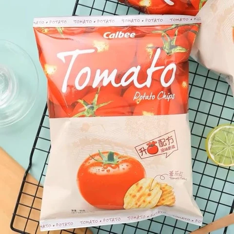 Calbee Potato Crisps Tomato Flavor Snack Chips 55g