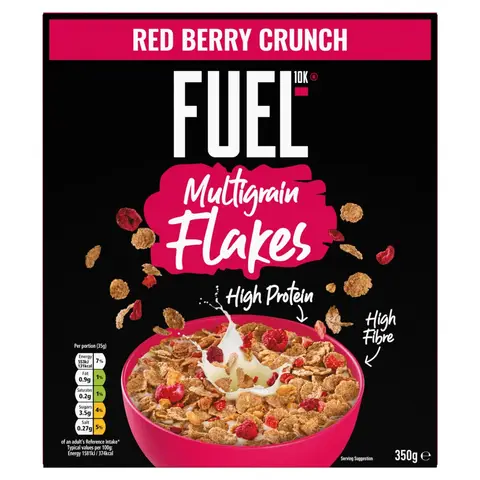 Fuel10K Multigrain Flakes Berry Cereal 350g
